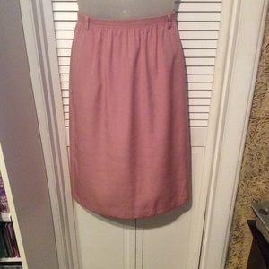 Alfred Dunner rose linen skirt size 12